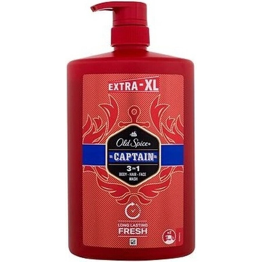 Old Spice SG 1l Captain 1×1000ml Captain 1l, shampooing et gel douche pour hommes