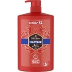 Old Spice SG 1l Captain 1×1000ml Captain 1l, shampooing et gel douche pour hommes