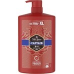 Old Spice SG 1l Captain 1×1000ml Captain 1l, shampooing et gel douche pour hommes