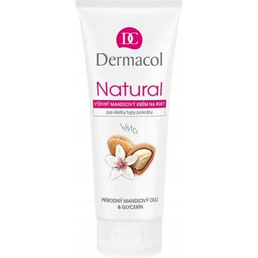 DERMACOL NATURAL DERMACOL NATURAL Crema mani alla mandorla 1×100 ml, crema mani