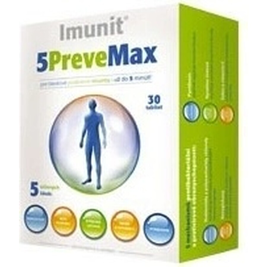 Imunit 5PreveMax 1×30 tbl, (con nucleótidos y betaglucano)