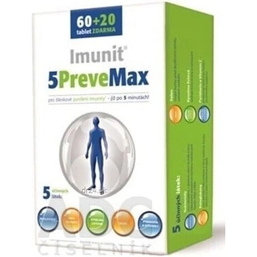 Imunit 5PreveMax 1×30 tbl, (con nucleótidos y betaglucano)