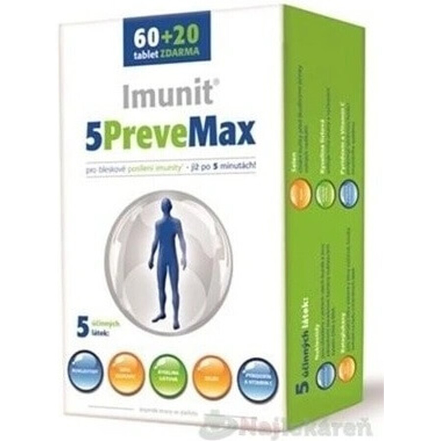 Imunit 5PreveMax 1×30 tbl, (con nucleótidos y betaglucano)