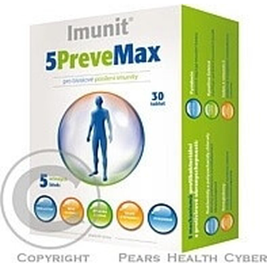 Imunit 5PreveMax 1×30 tbl, (con nucleótidos y betaglucano)