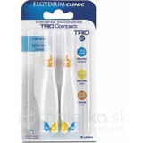 ELGYDIUM CLINIC Trio COMPACT - TRIO 2 Interdentalbürsten im Halter (2x blau 1,9 mm+2x blau 2,5-2,2 mm+2x gelb 2,5-2,2 mm+2x orange 3,5-2,7 mm) 6 Stück, 1x1 Set