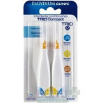 ELGYDIUM CLINIC Trio COMPACT - TRIO 2 perii interdentare în suport (2x albastru 1,9 mm+2x galben 2,5-2,2 mm+2x portocaliu 3,5-2,7 mm) 6 buc, 1x1 set