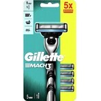 GILLETTE MACH3 SHAVER + 5NH Set 1×1, shaver + 5 replacement heads