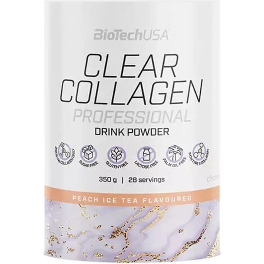 BIOTECH CLEAR COLLAGEN TÉ BROSQUINO PROFESIONAL 1×350g, bebida aromatizada en polvo