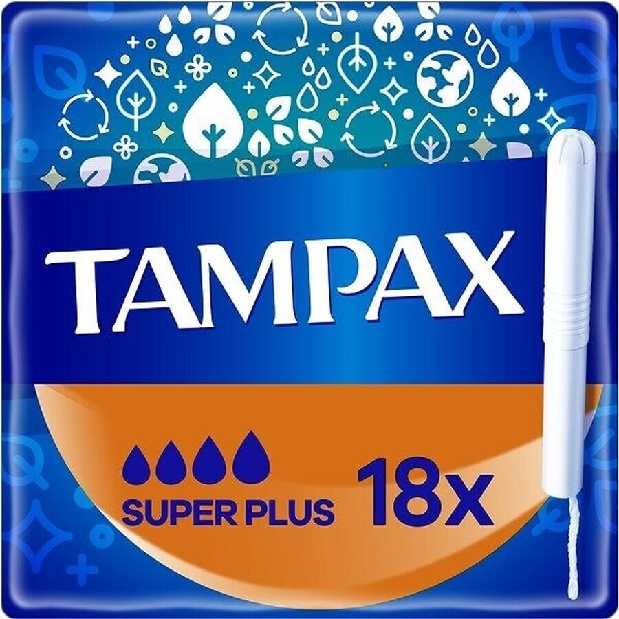 Tampax NON-PLASTIC Super Plus 18 Stück 1×18 Stück, Binden