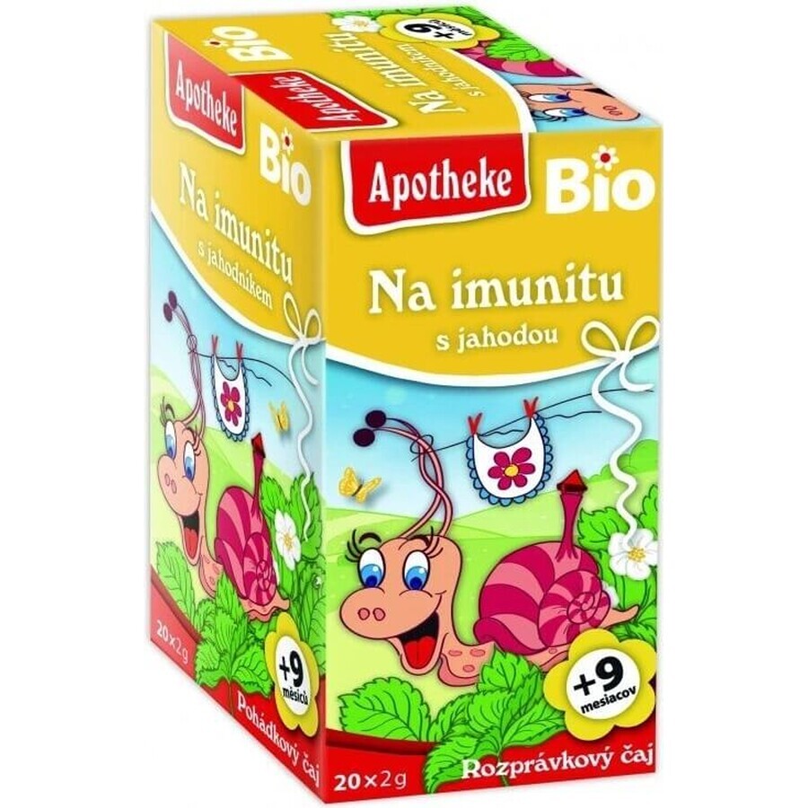 APOTHEKE TALK Für Immunität mit Erdbeeren Bio 20×1,5 g, Kräutertee, ab Ende des 9.