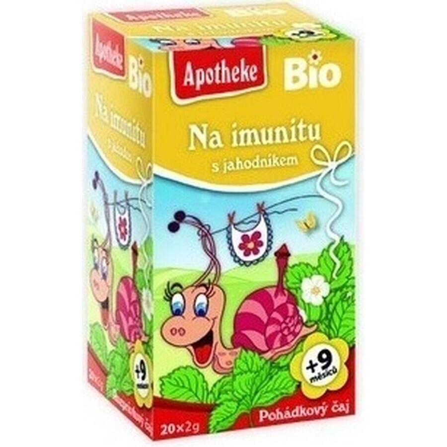 APOTHEKE TALK Für Immunität mit Erdbeeren Bio 20×1,5 g, Kräutertee, ab Ende des 9.