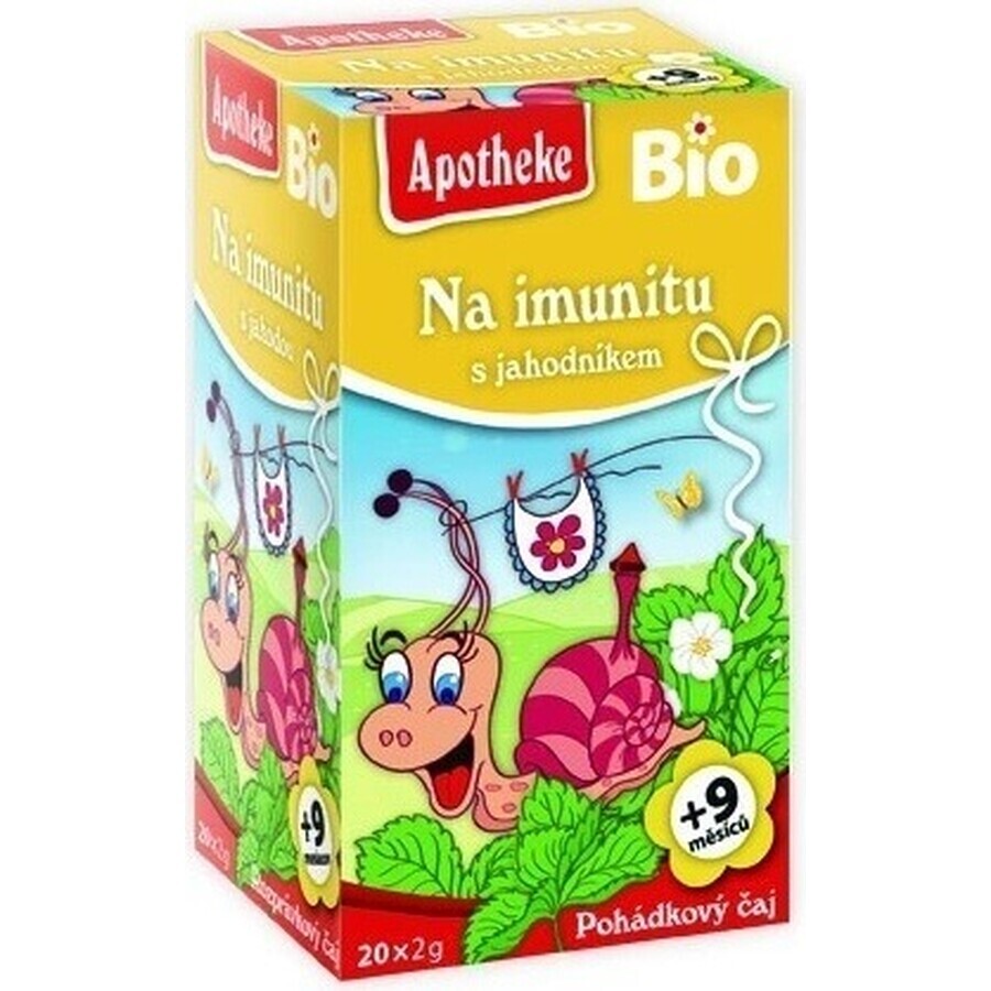 APOTHEKE TALK Für Immunität mit Erdbeeren Bio 20×1,5 g, Kräutertee, ab Ende des 9.