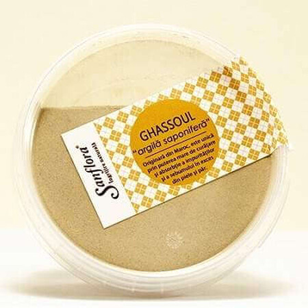 Argila saponifera Ghassoul, 150 g, Sanflora