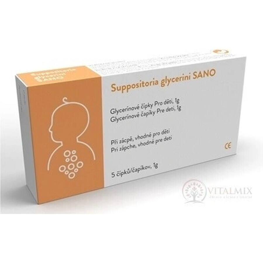 SANO Zäpfchen Glycerini SANO Glycerin-Zäpfchen für Kinder 1g 1x5 Stück, Glycerin-Zäpfchen