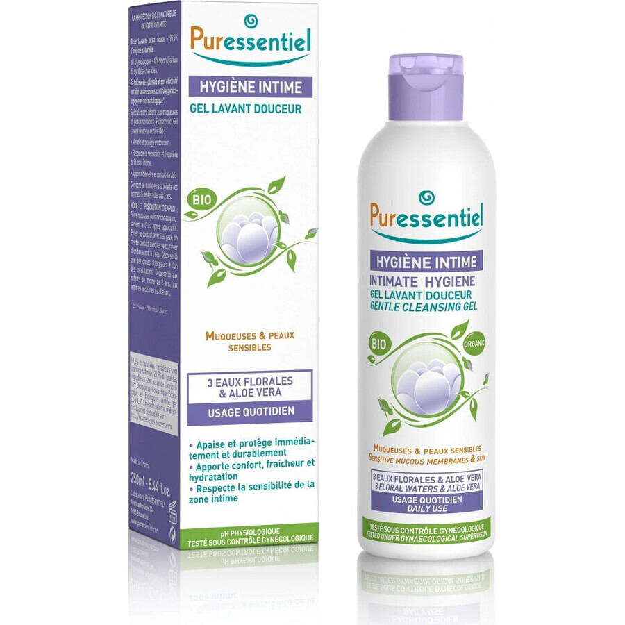 PURESSENTIEL ORGANIC Gel pentru igienă intimă 1×250 ml, gel pentru igienă intimă