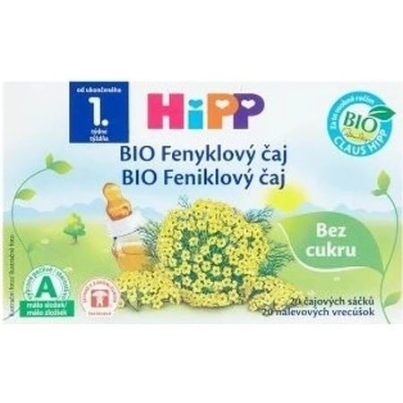 HiPP BIO Ceai de fenicul 20×1,5 g, ceai de fenicul