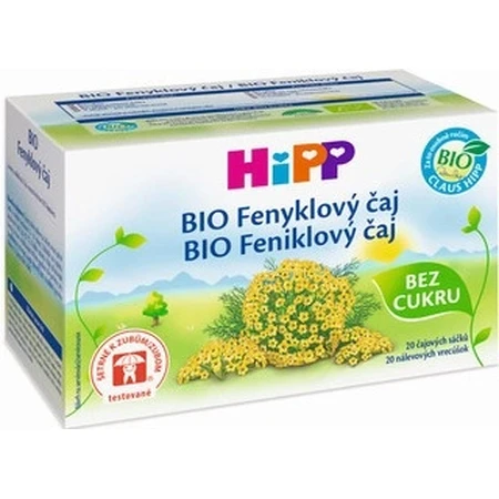 HiPP BIO Ceai de fenicul 20×1,5 g, ceai de fenicul