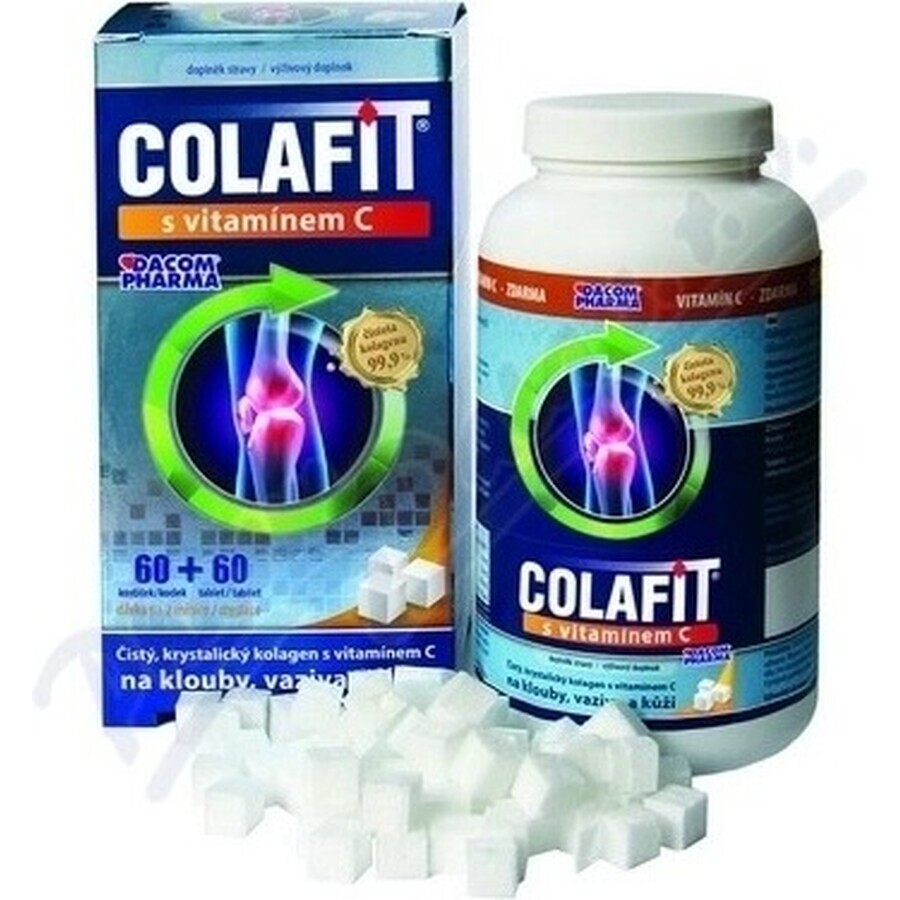 COLAFIT con vitamina C 1×1 set, cubos 60 uds + tbl 60 uds