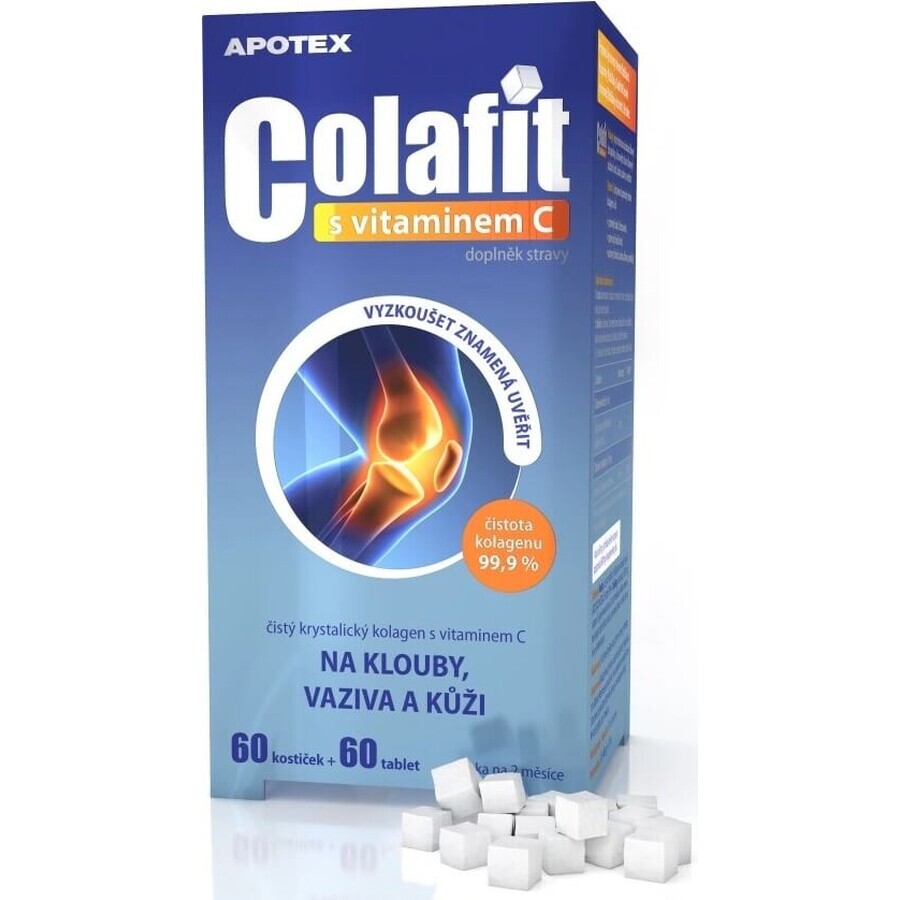 COLAFIT con vitamina C 1×1 set, cubos 60 uds + tbl 60 uds