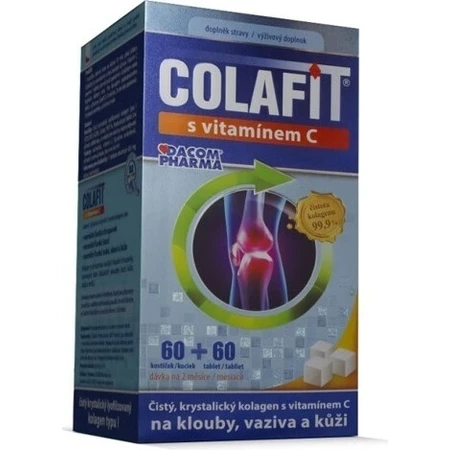 COLAFIT cu vitamina C 1×1 set, cuburi 60 buc + tbl 60 buc