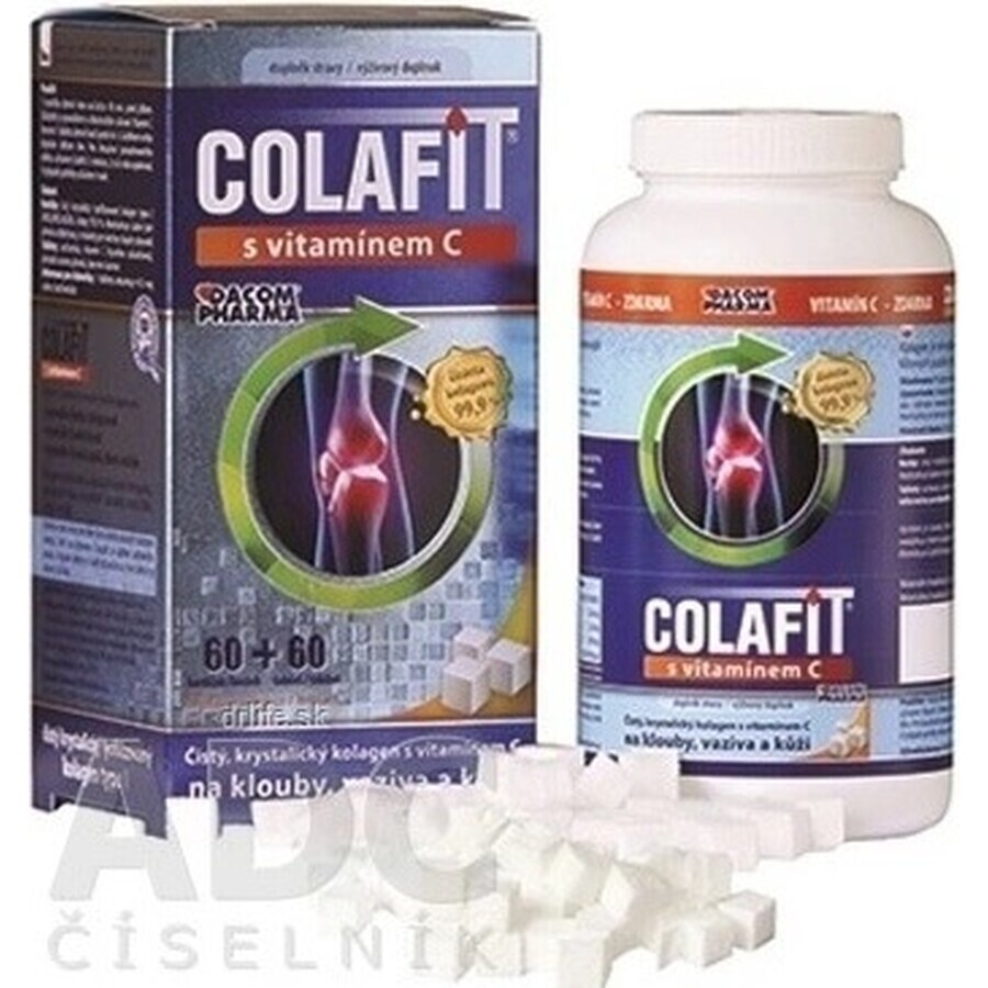 COLAFIT con vitamina C 1×1 set, cubos 60 uds + tbl 60 uds