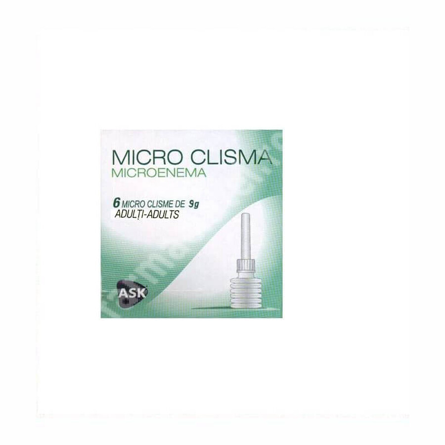 Microenema Adult, 6 vials, Amc Pharma Solutions