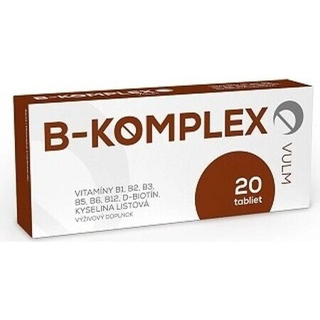 VULM B-KOMPLEX 1×20 tbl, complément alimentaire