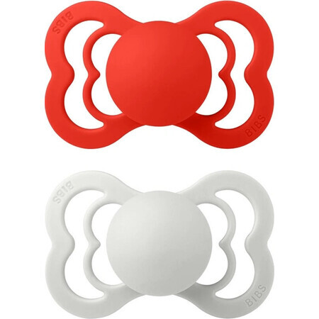 BIBS Supreme 2 pcs 1×1 silicone BIBS Supreme 2 pcs - size 2, sweet apple / haze