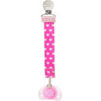 CHICCO Fopspeen Clip Fashion Girl 1×1 stuk, voor de meeste fopspenen