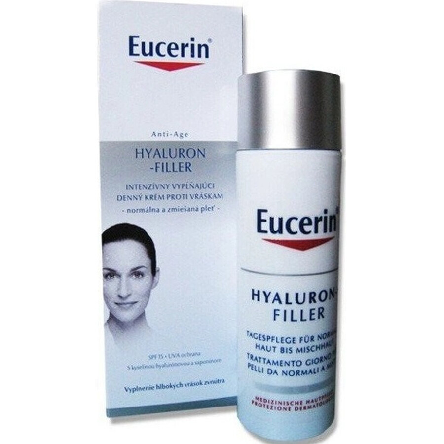 Eucerin HYALURON-FILLER crema de día antiarrugas 1×50 ml, crema para piel seca