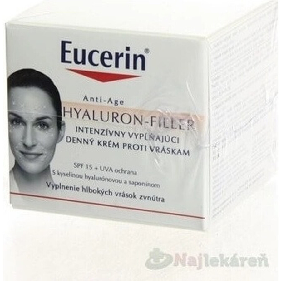 Eucerin HYALURON-FILLER crema de día antiarrugas 1×50 ml, crema para piel seca