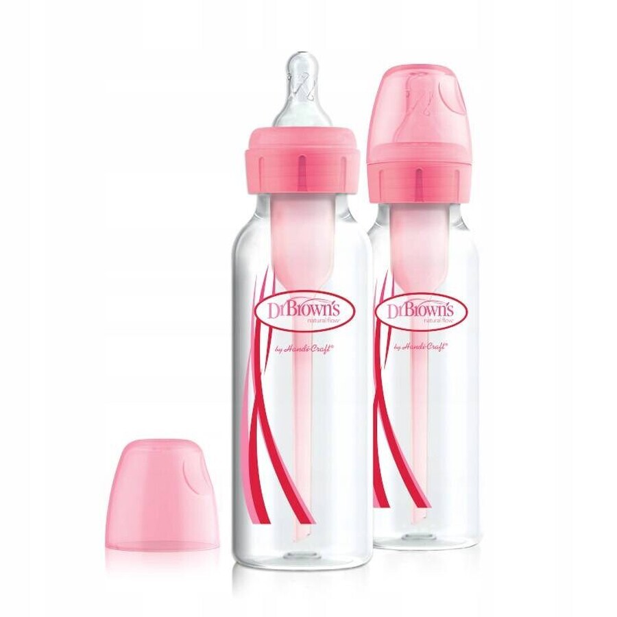 Dr Browns Pink Bottle 2 Stück 2×250 ml 2×250 ml, Flaschen