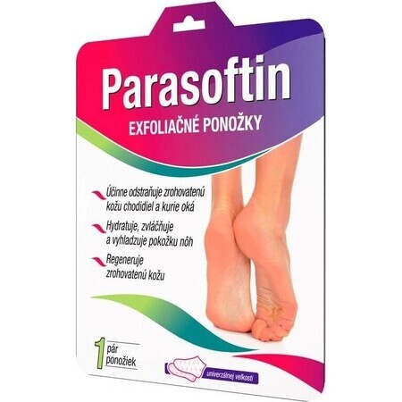 PARASOFTIN Manches d'exfoliation 1×1 set, solution et chaussettes