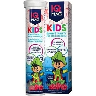 IQ mag Kids Mag Magnesium für Kinder Himbeere 1×20 tbl, Nahrungsergänzungsmittel