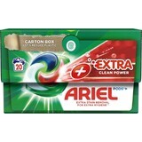 Ariel All-in-1 PODS All-in-1 PODS Extra Clean, Capsules de gel de lavage, 20 lavages 1×20pcs, Capsules de gel de lavage