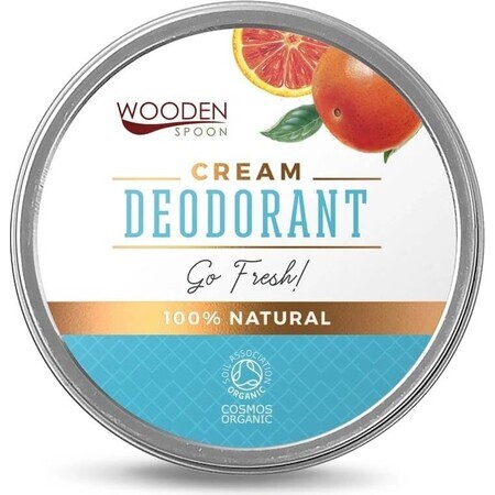 Wooden Spoon Natural Deodorant Cream Go Fresh! 60 ml 1×60ml 1×60ml, cream deodorant