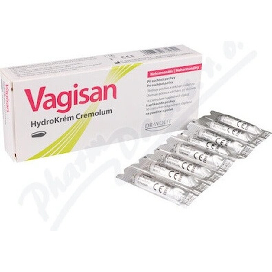 Vagisan HydroCream Cremolum 1×16 Stück, Vaginalzäpfchen