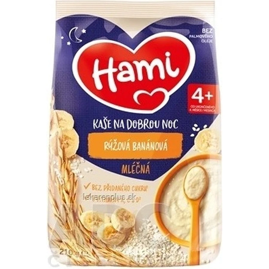 HAMI Rijstepap met bananen 1×210 g, rijstepap