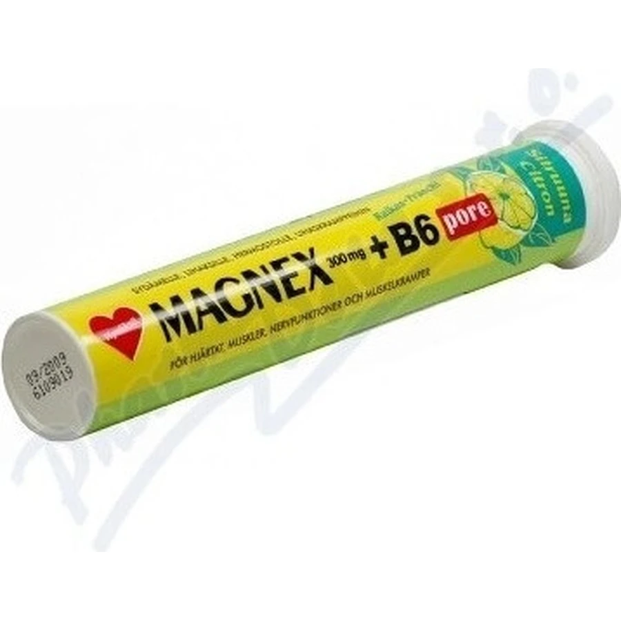 Vitabalans MAGNEX 375 mg + B6 effervescent 1×20 tbl, magnesium + B6 for athletes