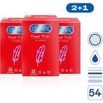 DUREX Feel Thin Extra Lubricated Packung 1×54 Stück, Kondome