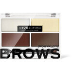 Revolution Relove, Colour Cult Dark, kit per la cura delle sopracciglia 1×3,20 g, kit per la cura delle sopracciglia