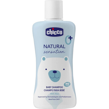 CHICCO Natural Sensation Shampoo met Aloë 200ml, 0m+ 1×200 ml, kindershampoo voor haar