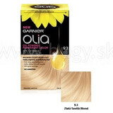 Garnier Olia permanent culoare de păr 9.3 Aur blond deschis 1×1 set, permanent culoare de păr