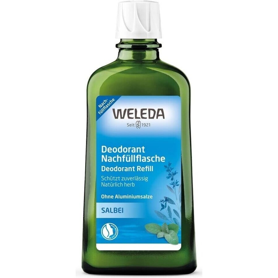 WELEDA Sage deodorant 1×200 ml, deodorant, refill - without spray