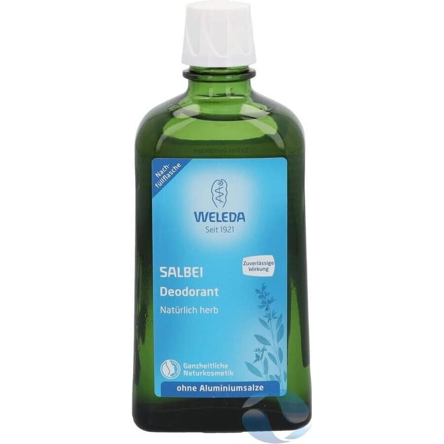 WELEDA Sage deodorant 1×200 ml, deodorant, refill - without spray