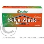 Naturica SELENIUM + ZINC, vitamine E 1×30 tbl, complément alimentaire