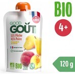 Good Gout Organic Peach with pear 1×120 g, pocket peach with pear