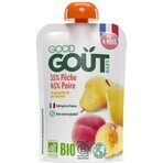 Good Gout Organic Peach with pear 1×120 g, pocket peach with pear