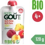 Good Gout Organic Peach with pear 1×120 g, pocket peach with pear