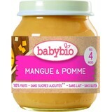 BABYBIO Bio Mango und Apfel 1×130 g, Bio-Fruchtsnack